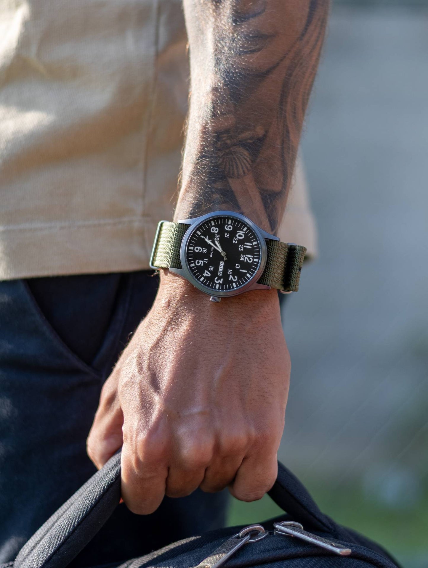 NATO Military Strap – Swamp Green